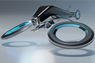 design realistic 3d drone, uav, vtol aircraft model for printing or animation