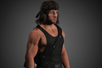 create 3d metahuman character,unreal engine5, fur,3d assets,armor, 3d weapon,rig