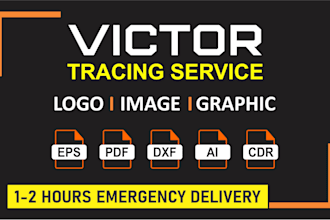 convert to vector ai, cdr, eps, pdf, svg, jpg vectorize logo