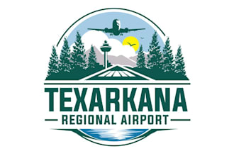 create a high quality airplane logo with source file