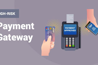 setup high risk payment gateway with 2d virtual terminal for payment processing