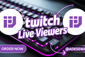 organically promote and boost your twitch channel with real live viewers