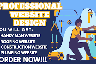 handyman website, hvac website, construction company website, plumbing website