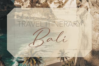 plan a detailed travel itinerary for any destination