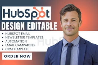 design editable hubspot email newsletter templates workflows email campaign