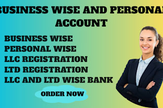 register USA llc and ltd for business and personal wise bank