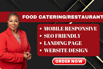 build restaurant website food website catering website cafe bakery website