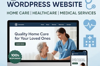 medical website design healthcare website homecare website