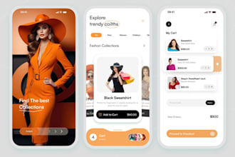 develop a modern fashion ecommerce mobile app for your brand