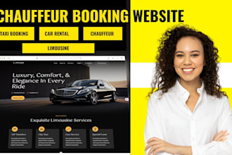 build limousine website chauffeur tour guide car rental and taxi booking website