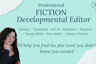 edit your manuscript and help you shape a story your readers will love