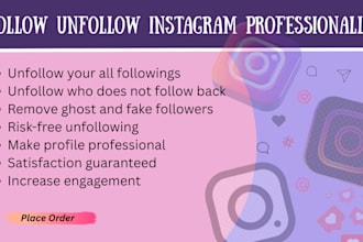follow unfollow instagram professionally