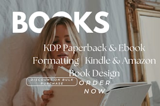 kdp paperback ebook formatting kindle  amazon book design