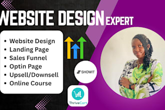setup landing page on carrd, ghl, showit, freshsales, thrivecart