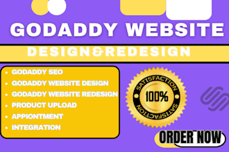 godaddy website development godaddy website design, redesign godaddy website seo