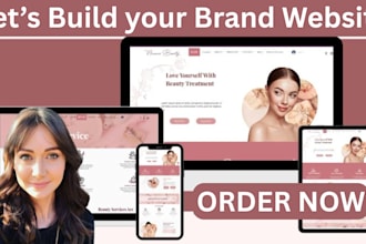 design jewelry website, boutique, fashion website, spa beauty, cosmetics website