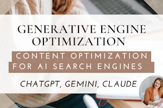 write blog posts and articles for generative engine optimization