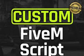 fix or make custom fivem script, gta v, qbcore, esx, fivem dev, roleplay