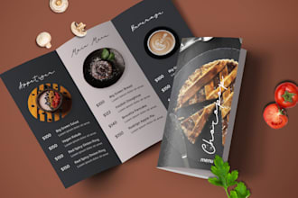 design or redesign restaurant, food, and digital menus