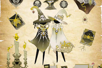 draw game items and illustration for you