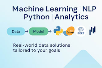 be your data scientist for machine learning, nlp, and analytics in python