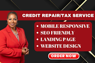 design credit repair website finance website safety repair insurance website