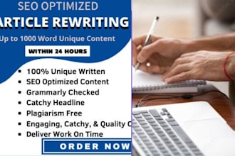 professional article, blog, and SEO content writing services