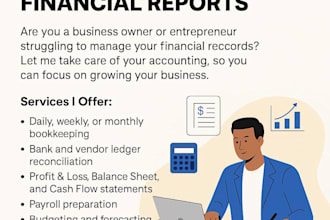do professional bookkeeping and bank reconciliation in excel