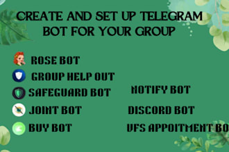custom notify telegram bot discord bot, vfs appointment bot telegram channel bot