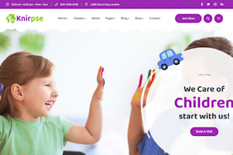 build kids toy website child toys gaming store baby toy website in wix wordpress