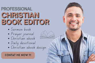 edit format christian book daily devotional  prayer journal sermon ebook design