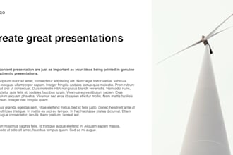 create powerpoint presentation pitch deck design for business or personal