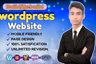 build or rebuild your business website using wordpress elementor