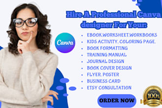 canva ebook design, lead magnet, ebook formatting layout design, canva workbook