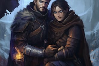 draw a amazing dnd party, d and d character for you