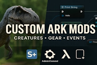 do custom ark survival evolved mods commissions
