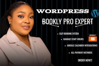 redesign fix upgrade customise optimise add functionalities wordpress bookly pro