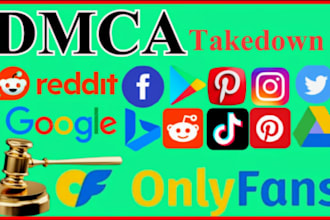 takedown content on google,twitter,onlyfans,reddit,shopify,tiktok,etc under dcma
