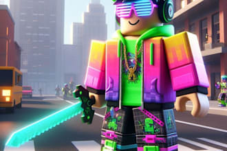 create a detailed 3d roblox model, game asset and terrain for your game world