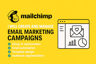set up mailchimp, design email templates, and automate your campaigns