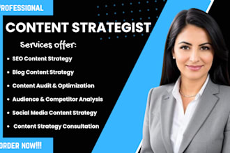 be your content strategist, create strategy for linkedin blogs, website article