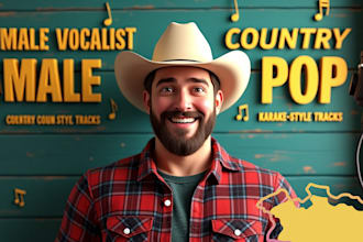 sing your male country song male pop singer country karaoke alternative pop