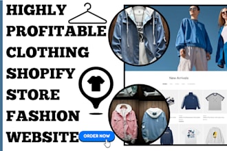 design profitable clothing shopify store fashion website