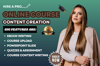 craft your high ticket course content website and ebook