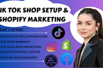 setup tik tok shop ads manager shopify dropshipping store ecommerce marketing
