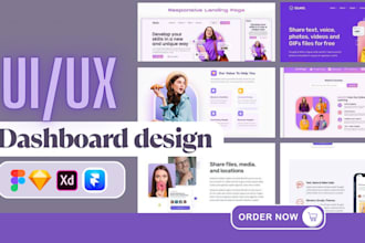 do a UI UX figma design, dashboard ui, app ui ux design