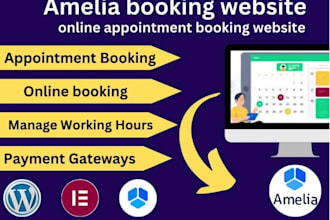 install amelia booking plugin and create an appointment booking website