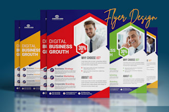 design business flyer one pager sell sheet PDF marketing brochure in 24 hours