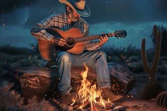your custom americana country song session singer edm folk music, nashville song