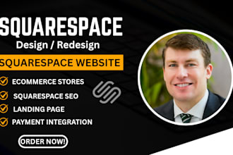 design or redesign a professional squarespace website with SEO and ecommerce